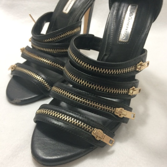 BCBGeneration Womens Casey Black Pumps High Heel with Zipper Design Size 6 - Picture 6 of 7